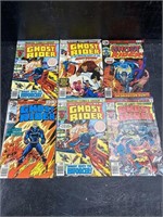 LOT OF 6 VINTAGE GHOST RIDER COMIC BOOKS