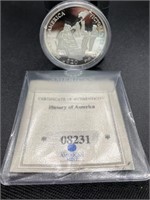 999 SILVER HISTORY OF AMERICA COIN