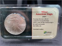 2001 UNC SILVER AMERICAN EAGLE COIN