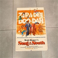 1972 Disney's Song of the South 1 Sheet Poster