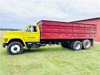 1997 Ford F800 Grain Truck with Dump Bed