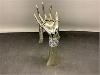 hand to display jewelry