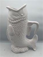 Vintage ceramic fish pitcher