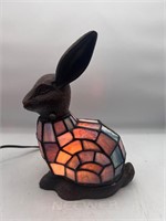 Tiffany style bunny lamp