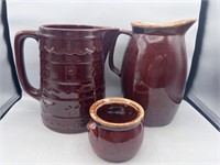 Brown glazed pottery Hull and more