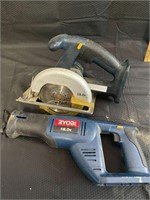 18v Ryobi Circular and Reciprocating Saws