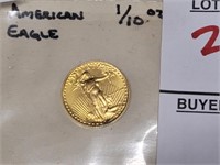 American Eagle 1/10 ounce 1988 $5 gold coin