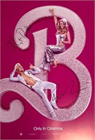 Autograph COA Barbie Promo Glitter Poster A3