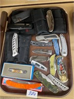 Tray of knives
