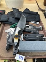 Tray of knives