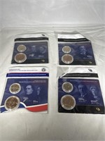 Presidential 1$ Coin & First Spouse Medal Set.
