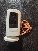 Ring stick up camera.  Wireless indoor/outdoor