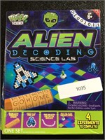 Alien decoding science labs