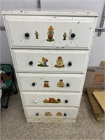 CHEST OF DRAWERS 22 1/4" X 15 1/4" X 43"