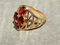 14K marked Ring with Red (Ruby?) Stone-GIFT TIME!!