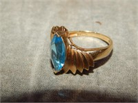 14K marked Ring with Blue Gem Stone-GIFT TIME!!