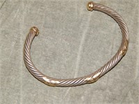 Cable Bracelet marked 14K Gold on end