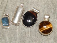 4 Sterling Silver pendants (CHRISTMAS GIFTS)