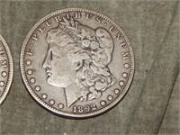 1892 Morgan 90% SILVER Dollar (better date)
