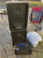 Crate Pro Audio Sound Mixer & 2 Speakers