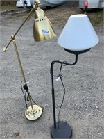 2 Floor Lamps w/weighted bases