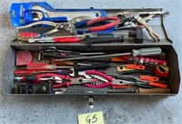 Q - METAL TOOLBOX W/ ALL THE TOOLS SHOWN - G5