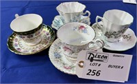 4 TEA CUPS AND SAUCERS SEE PHOTOS