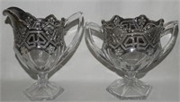 Antique 1912 US Glass Athenia Platinum Set