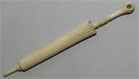 Antique Chinese Carved Ivory Parasol Needle Case