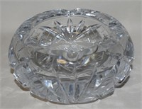 Antique Brilliant Cut Etched Crystal Ashtray 4 1/8