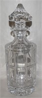 Towle Lead Crystal Decanter w/ Stopper 10" Tall