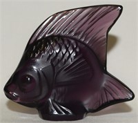 Lalique France Crystal Poisson Angel Fish Figure