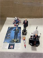 Trump collectible set, pen plays familiar