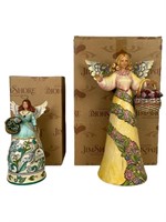 2 Jim Shore Angel Figurines