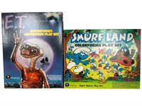 1980’s Smurf Land & E.T. Colorforms