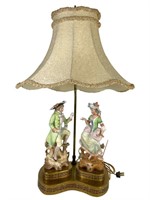 Figural Man & Woman Table Lamp