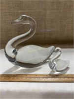 Glass Swans - No Etching Signature