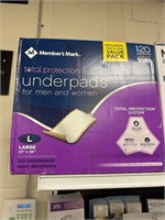 MM underpads 120ct