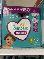Pampers size 7 diapers 92 ct