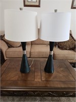 2 Jonathan Adler  Ventana Style Table Lamps