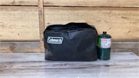 Coleman bag and propane cylinder