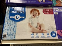 MM size 6 diapers 150ct