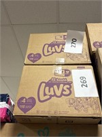 Luvs size 4 diapers 198 ct