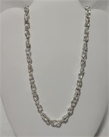 Sterling Twisted Link Necklace