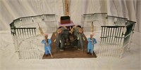 Circus Elephants With Carriage, Fence & More