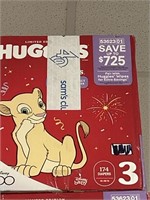 Huggies size 3 diapers 1747 ct