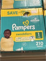 Pampers size 1 diapers 210ct