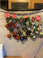 6 new Christmas bell decorations