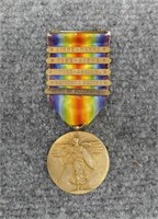 WWI 5 Bar Victory Medal