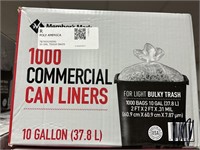 MM 1000 commercial can liners 10gal